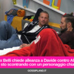 Alex Belli chiede alleanza a Davide contro Aldo: "Mi sto scontrando con un personaggio chiave"