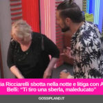 Katia Ricciarelli sbotta nella notte e litiga con Alex Belli: “Ti tiro una sberla, maleducato”