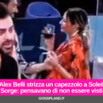 Alex Belli strizza un capezzolo a Soleil Sorge: pensavano di non essere visti