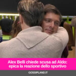 Alex Belli chiede scusa ad Aldo: epica la reazione dello sportivo