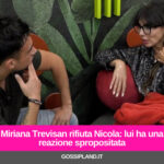 Miriana Trevisan rifiuta Nicola: lui ha una reazione spropositata