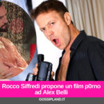 Rocco Siffredi propone un film p0rno  ad Alex Belli