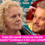Katia Ricciarelli minaccia Davide Silvestri:"Continua e ti tiro uno schiaffo"