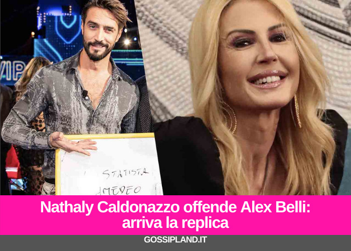 nathaly offende alex belli