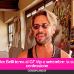 Alex Belli torna al GF Vip a settembre: la sua confessione