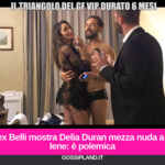 Alex Belli mostra Delia Duran mezza nuda a Le Iene: è polemica