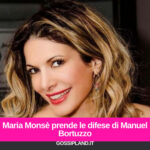 Maria Monsè prende le difese di Manuel Bortuzzo