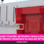 Incendio Cinecittà: gli Studios vanno a fuoco e le fiamme minacciano la casa del GFVip